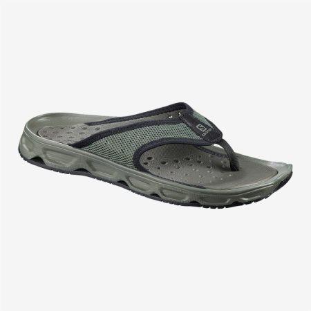 Salomon RX BREAK 4.0 Mens Flip Flops Olive UK FEWB